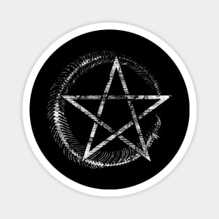 Pentagram of the Serpent Cult Magnet
